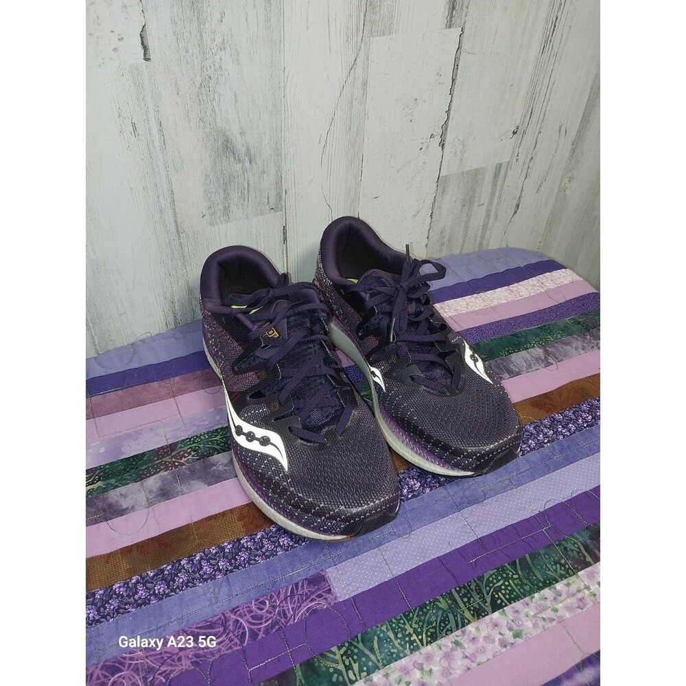 Saucony Liberty Iso Running Shoes Women's 11 Purple Gold Sneakers S10510-20